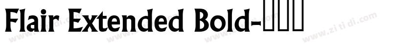 Flair Extended Bold字体转换